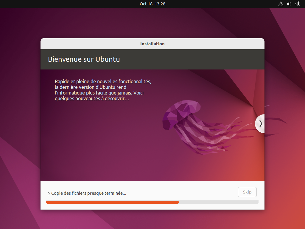Installation en cours