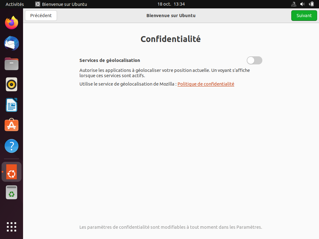 Premier démarrage : Configuration 3